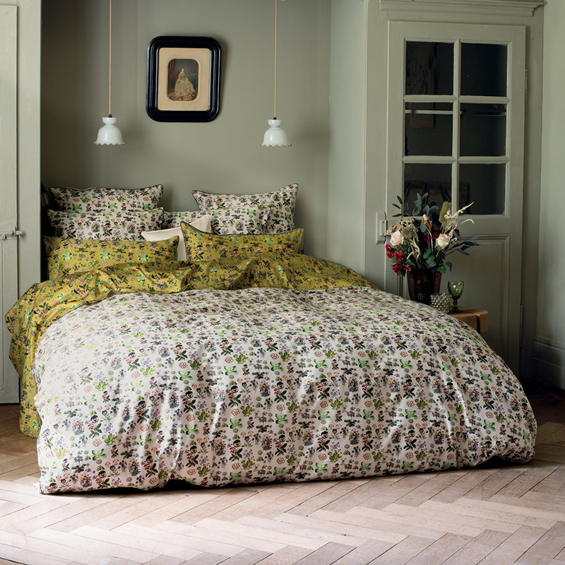 Hadriel Yellow/Purple/White 120 TC Duvet Cover
