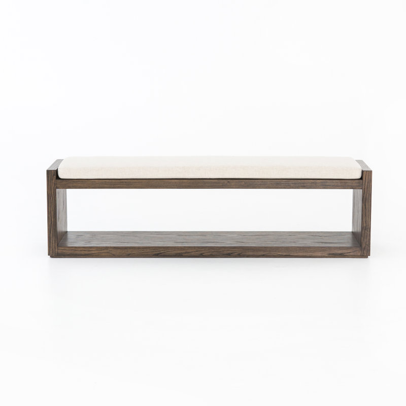 Calypso Upholstered Bench, Ivory