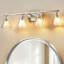 Éclairage pour salle de bain 4 lumières en verre nickel brossé Billie Billie-886750685-874842294