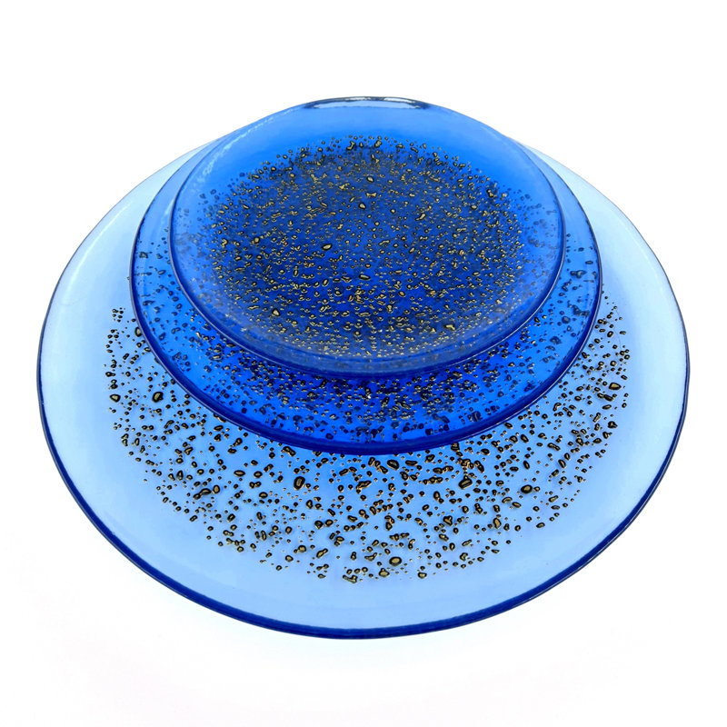 Service de table 12 pièces, service pour 4 Isla, Indigo / bronze