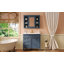 Meuble-lavabo 36 po avec armoire à pharmacie, armoire de rangement moderne avec 2 portes à fermeture douce et 4 tiroirs, meuble-lavabo simple-115898855