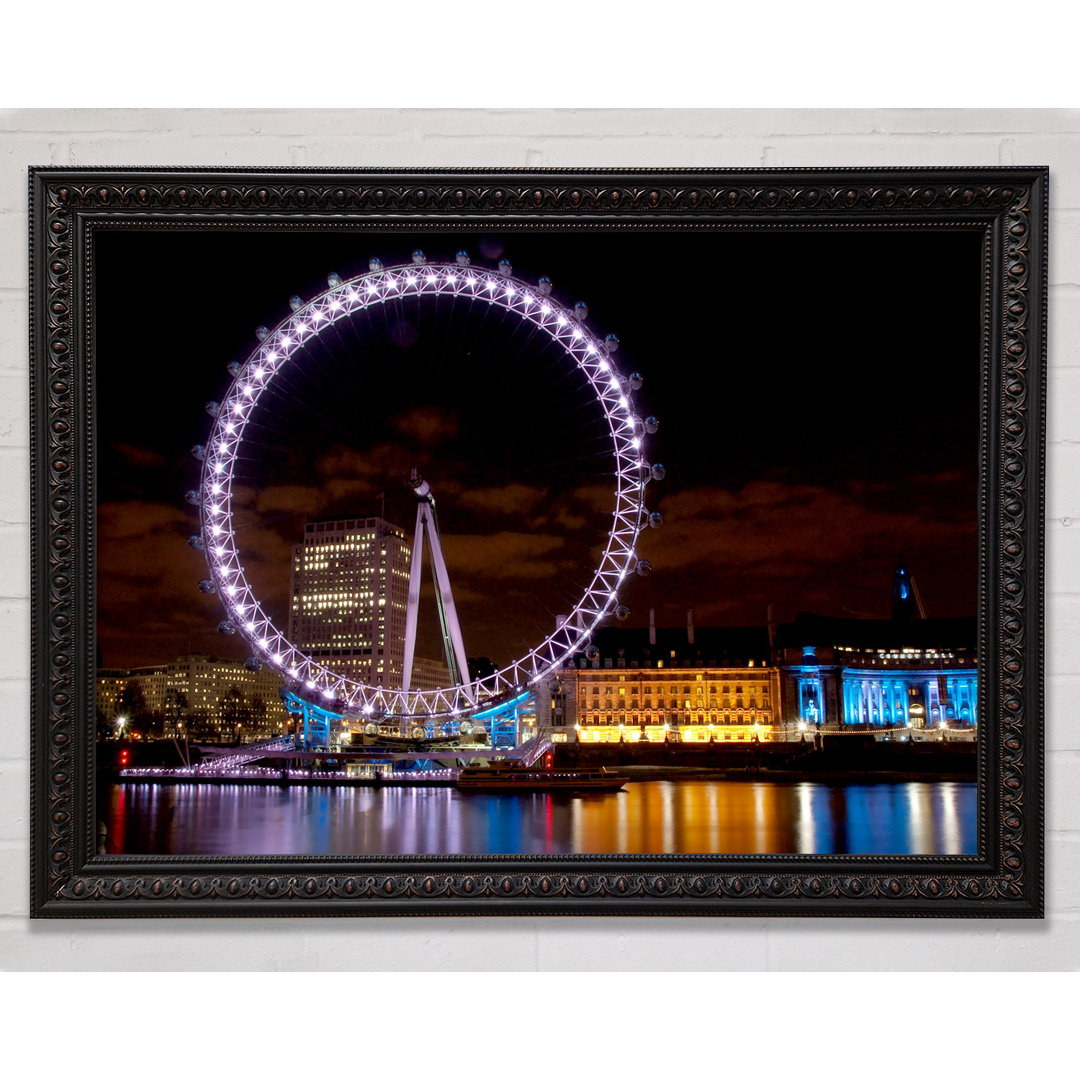 London Eye Wasserlichter - Druck