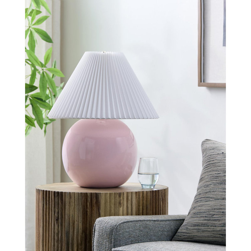 Lampe de table Taniaya, Rose