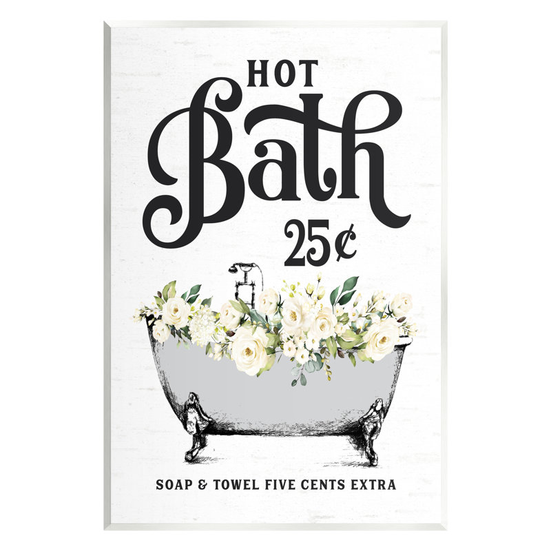 Baignoire florale Hot Bath, H 19 po x l 13 po x P 0,5 po