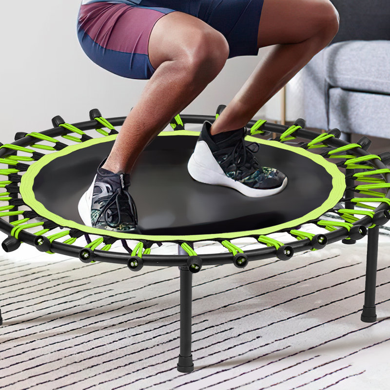 Freeport Park ft Round Backyard Trampoline, Black/Green