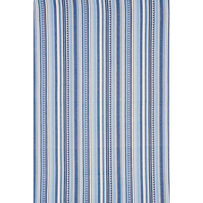 Zuni Stripe Fabric, Blue/ Medium Blue