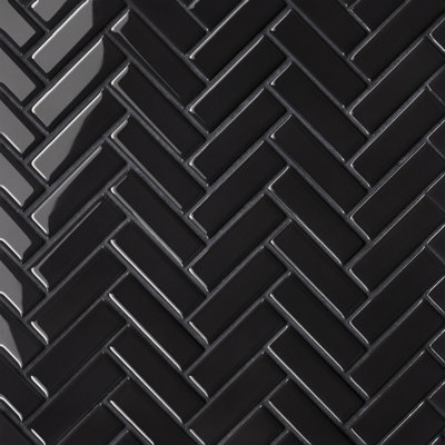 Le Cafe 1" x 3" Glossy Porcelain Mosaic Tile