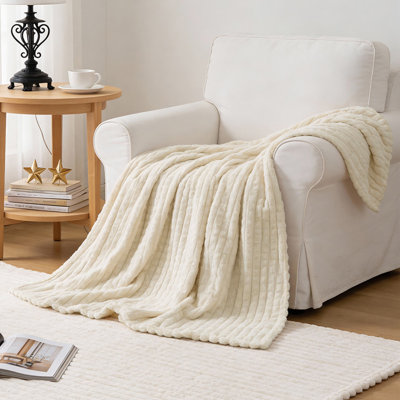 Machine Tufted Throw Blanket