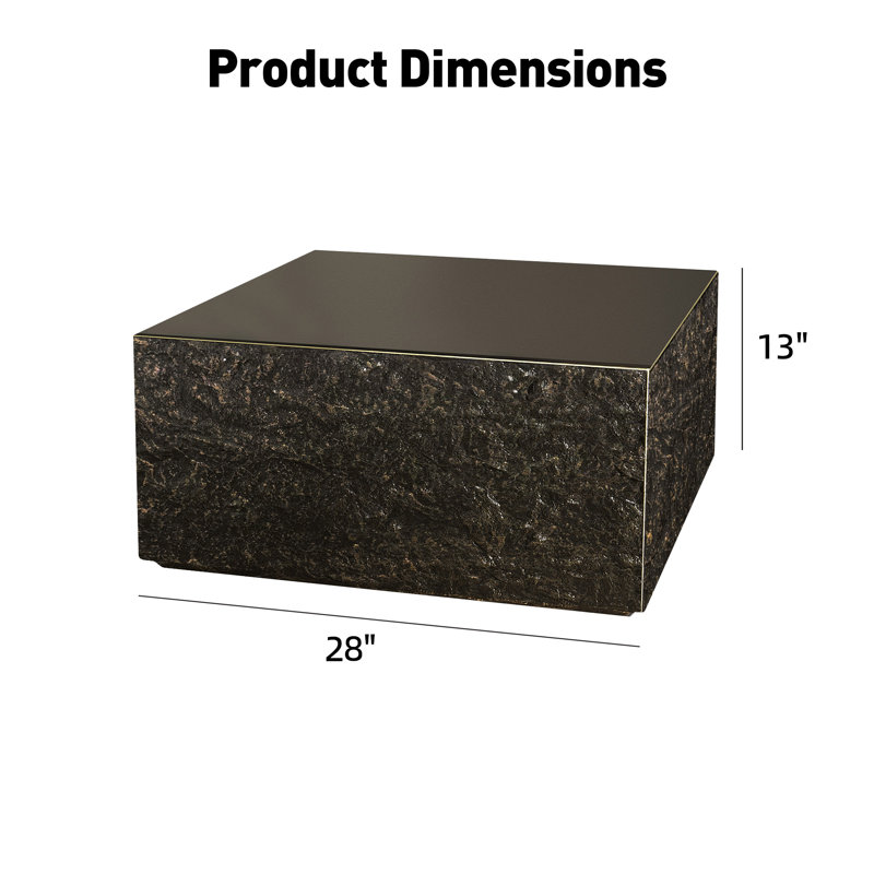 28''Outdoor Square Magnesium Oxide Coffee Table