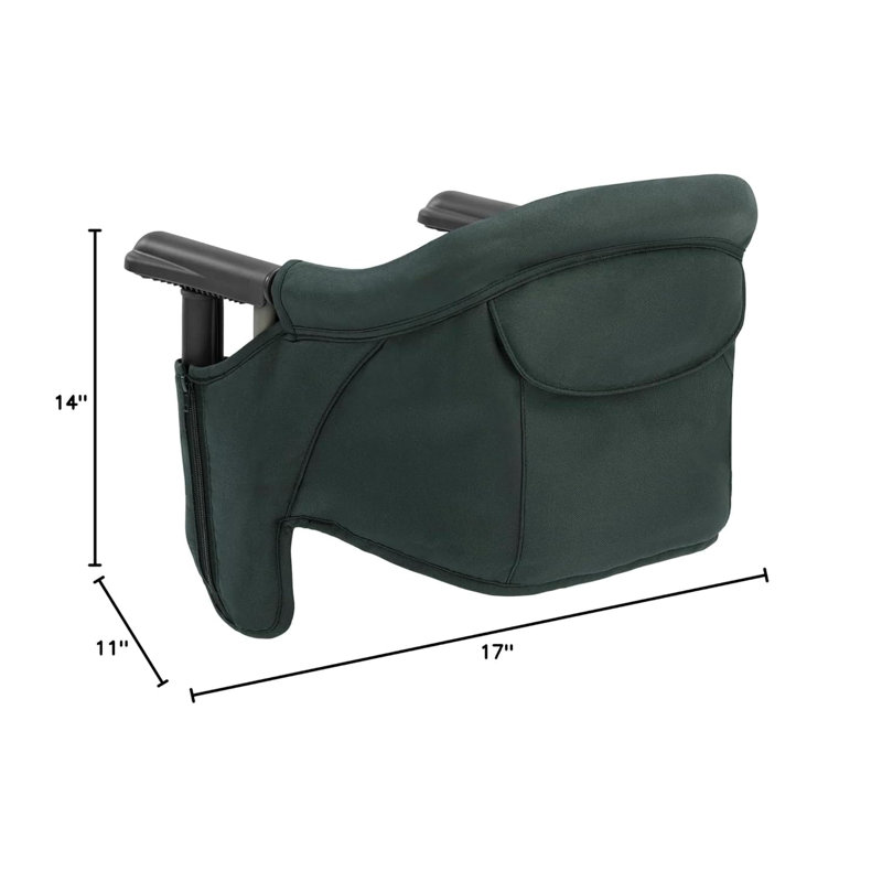 Hook On Portable High Chair for Baby That Attaches to Table, Dark Green