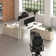 Bush Business Furniture Hustle 2 Person Computer Desk With Low Storage Cabinets, Power Grommets, And Privacy Screen