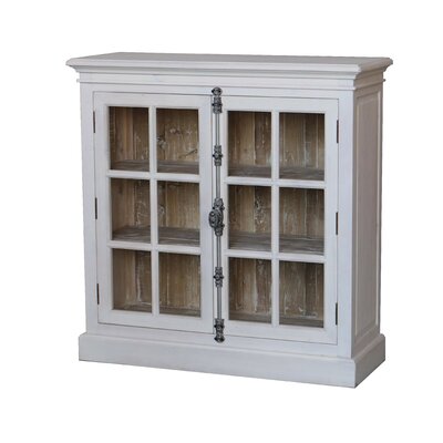 Davian Solid Wood 2 Door Accent Cabinet -  Rosalind Wheeler, BCE1EDFA91EA4C83A5E5C1E0486F1148