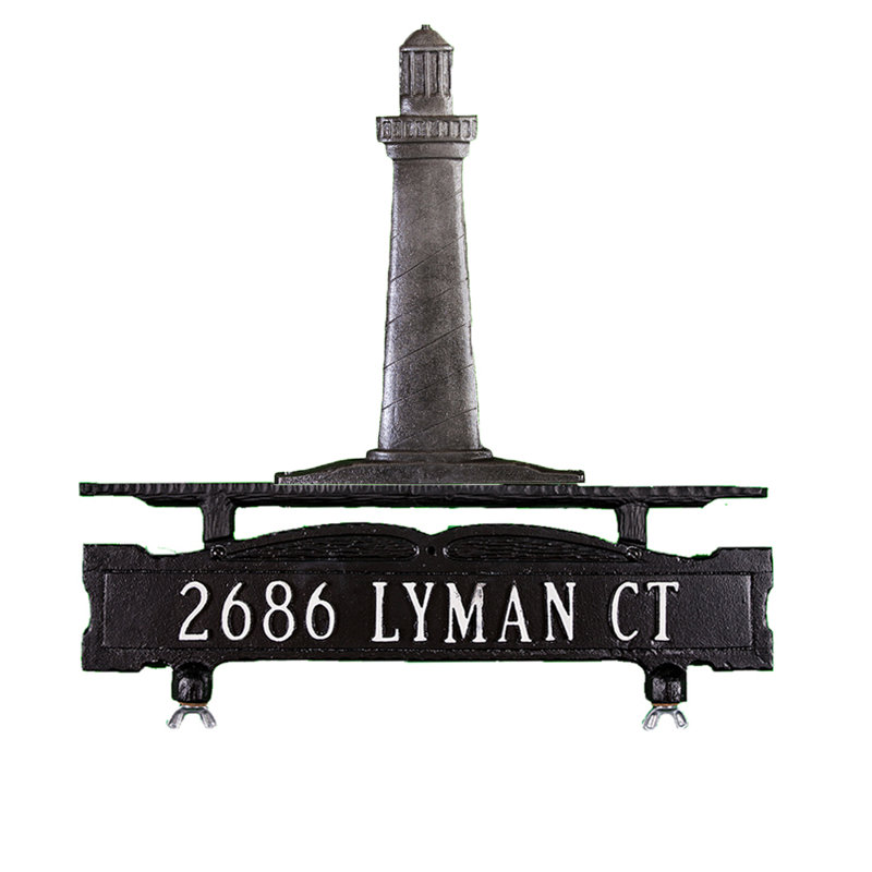 Enseigne de boîte aux lettres à 1 ligne, Oui