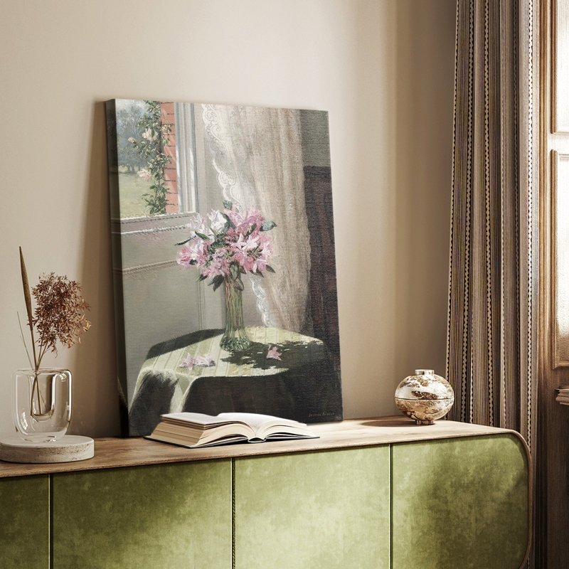 Imprimé floral rétro XCV III - galerie sur mesure Cavas, H 48 po x l 32 po