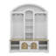 Armoire / garde-robe multifonctionnelle avec porte-chaussures, cintres et crochets-1201180952