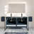 Mendiola 48 In.  Wall Mount Double Sink Bath Vanity With Solid Surface Top And Integrated Sinks-764540058