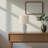 Helsa Rattan Table Lamp in White and Linen Shade, 16.29'' H X 9.35'' W X 9.35'' D