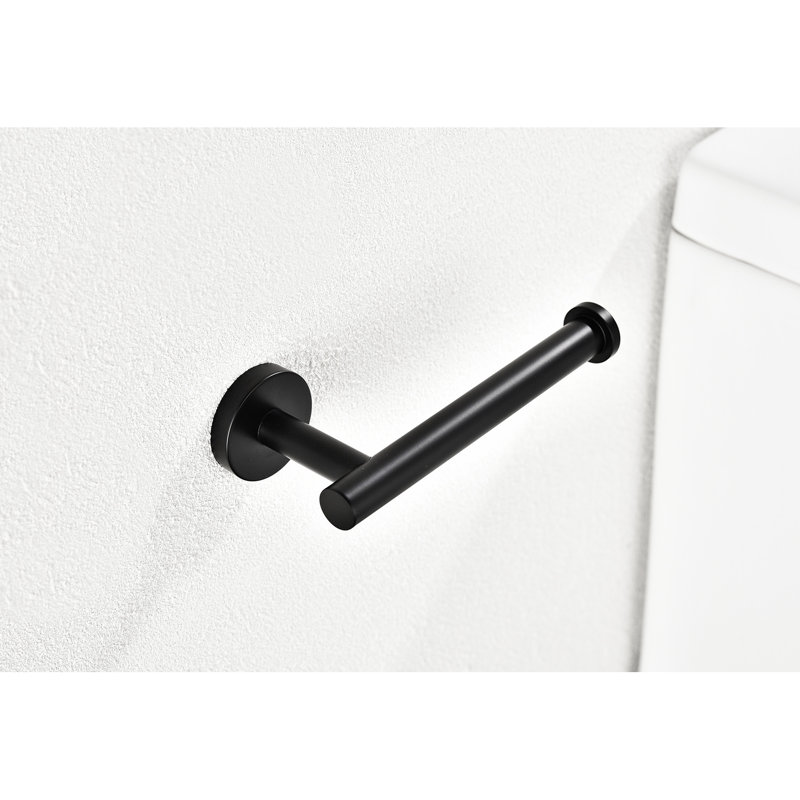 2 Pack Matte Black Stainless Steel Bathroom Paper Towel Mount Holder - Modern Design, And Dependable For Daily Routine Easy Installation Guidance Stylish Wall Mounted  2 Pack  Steel, Multifunctional