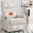 Chenille Swivel Manual Recliners with Heat Massage-1114324237