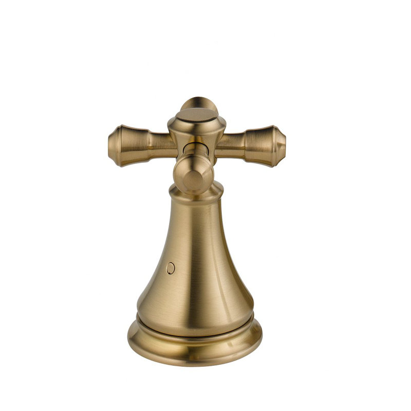 Ensemble de poignée de baignoire romaine à deux cassidy, Bronze-Champagne lustré