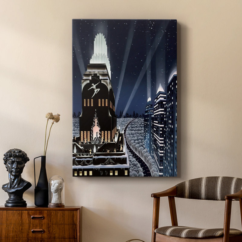 Sérénade sur le toit - galerie Cavas sur mesure, H 27 po x l 18 po