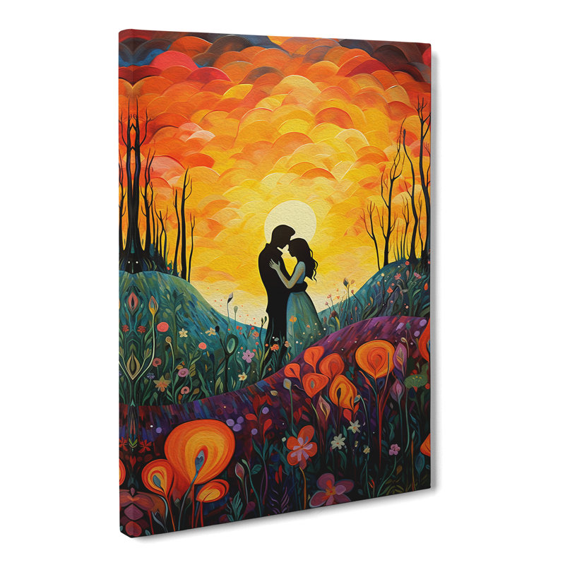 Lovers Colour Field Art No.2 - No Frame Print, 60cm H x 40cm W x 3cm D
