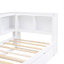 Lit de jour simple avec lit gigogne, armoires de rangement et ports USB-658448232