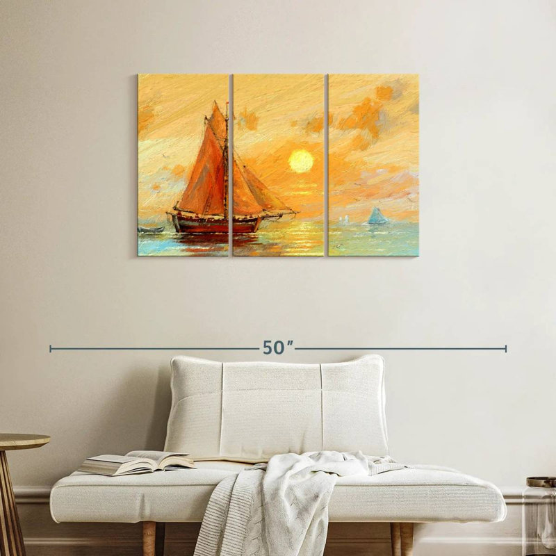 Voilier Mehar Sunset Sea, H 24 po x l 38 po