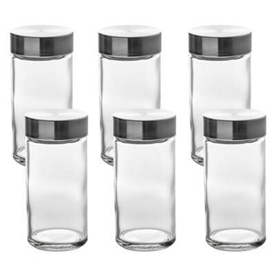 spice jars set 6