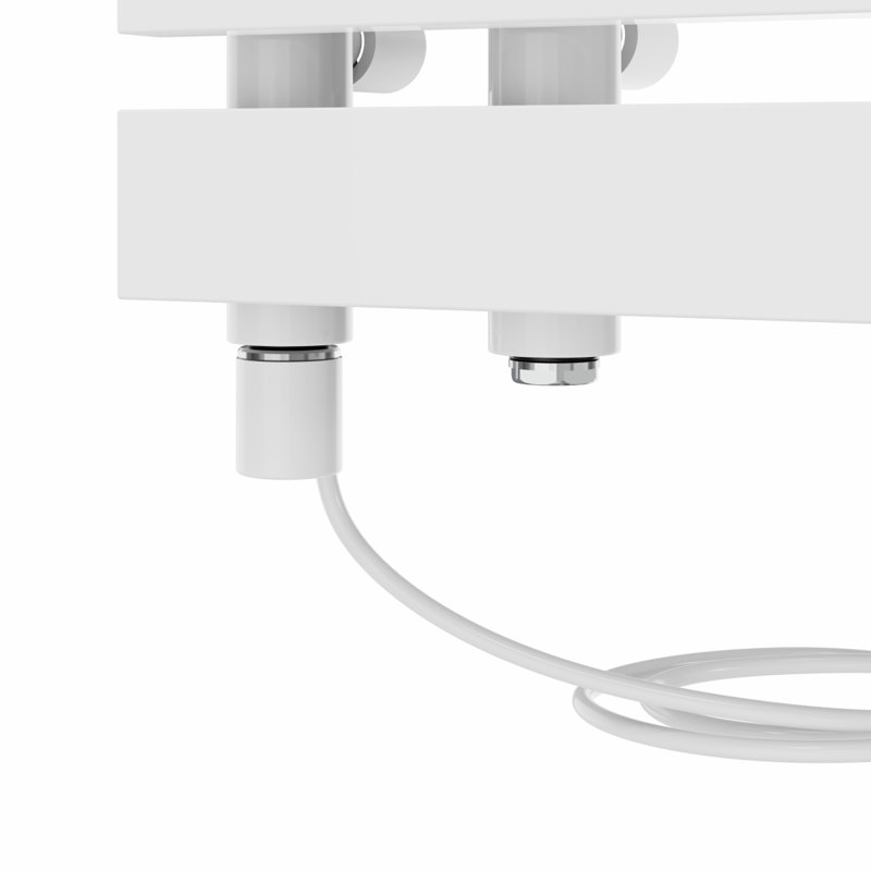 Azueta Designer Towel Rail Heated Towel Rails, White, 80cm H x 60cm W x 7.35cm D