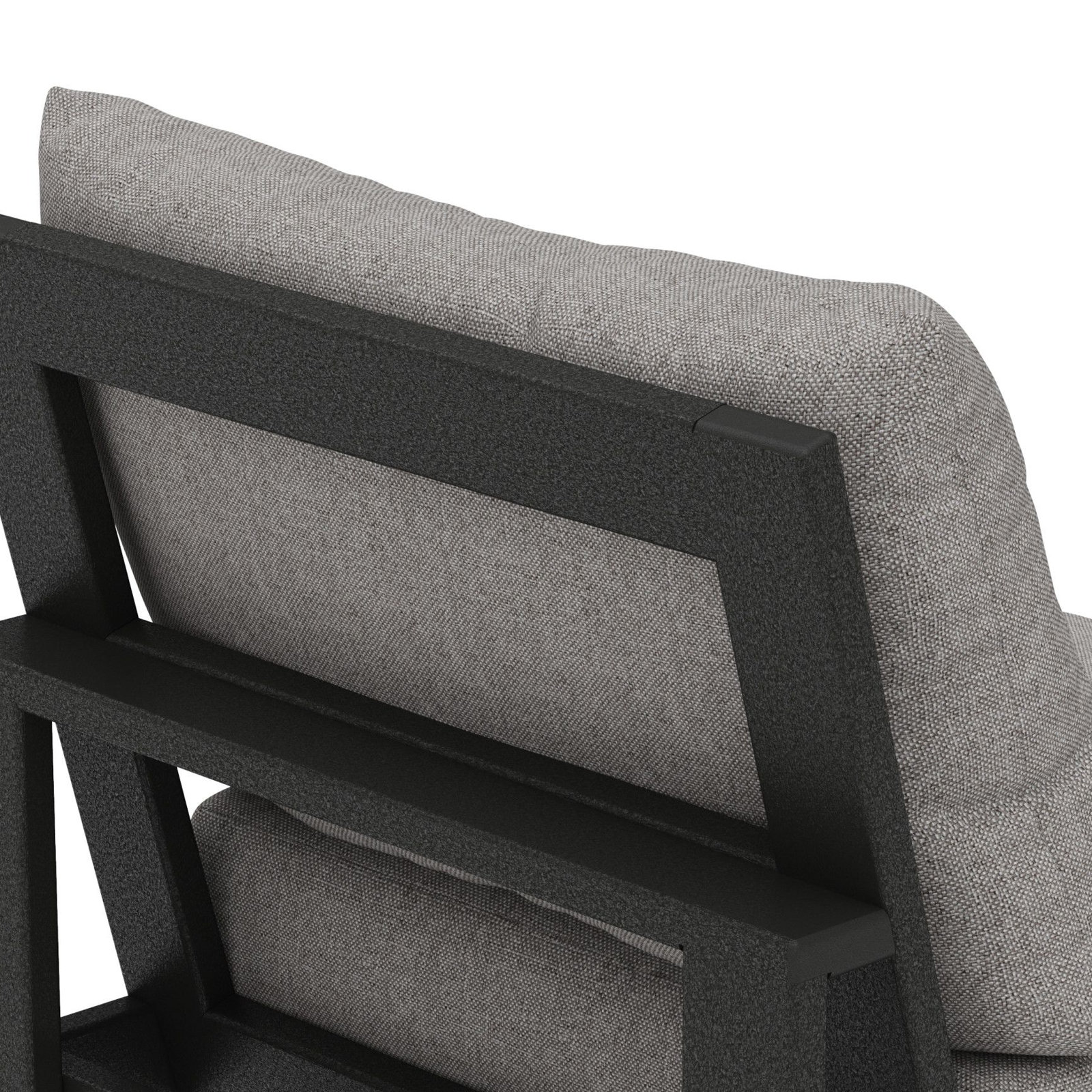 Edge Patio Lounge Chair, Grey Revolution®, Black