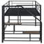 Lit mezzanine moyen avec escalier de rangement, lit simple-85785876