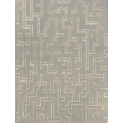 Geometric Area Rug in Cloud/Gray/Ivory