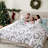 Southshore Fine Linens Happy Holidays Reversible Quilt Bedding Set, 100 GSM Double-Brushed Microfiber, 6-Piece with Decorative Pillows, Full / Queen-1513022545