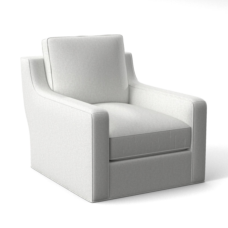 Elegance Swivel Armchair, White 71627L11