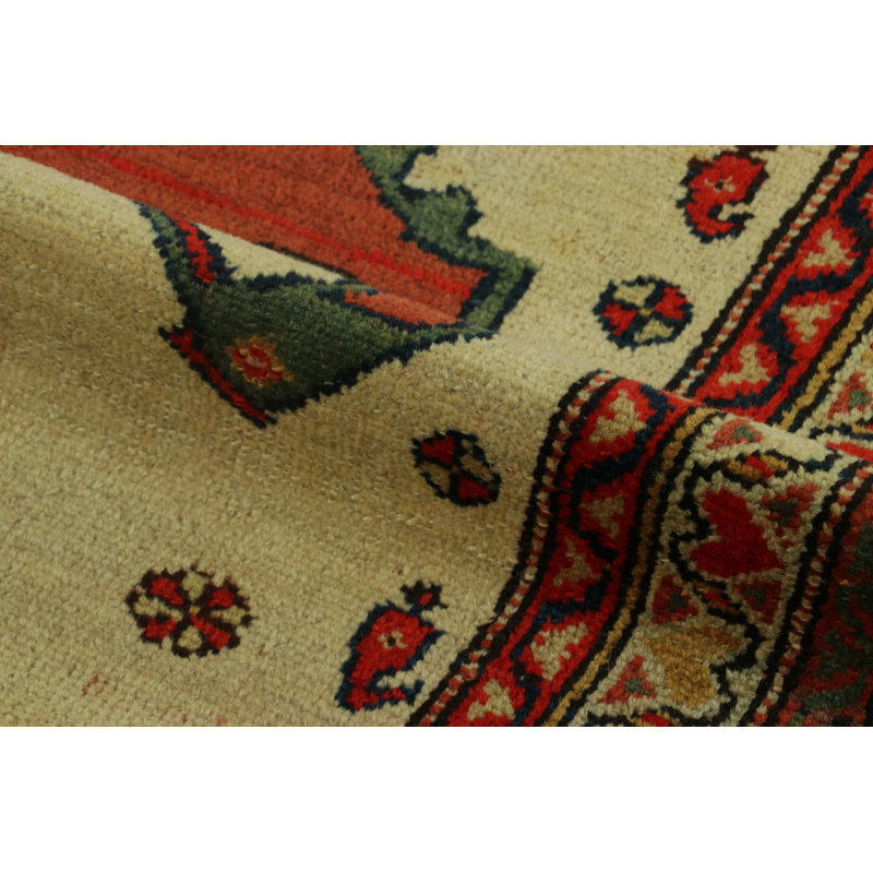 Antique One-of-a-Kind 3'1" X 4'3" Hand Knotted Area Rug