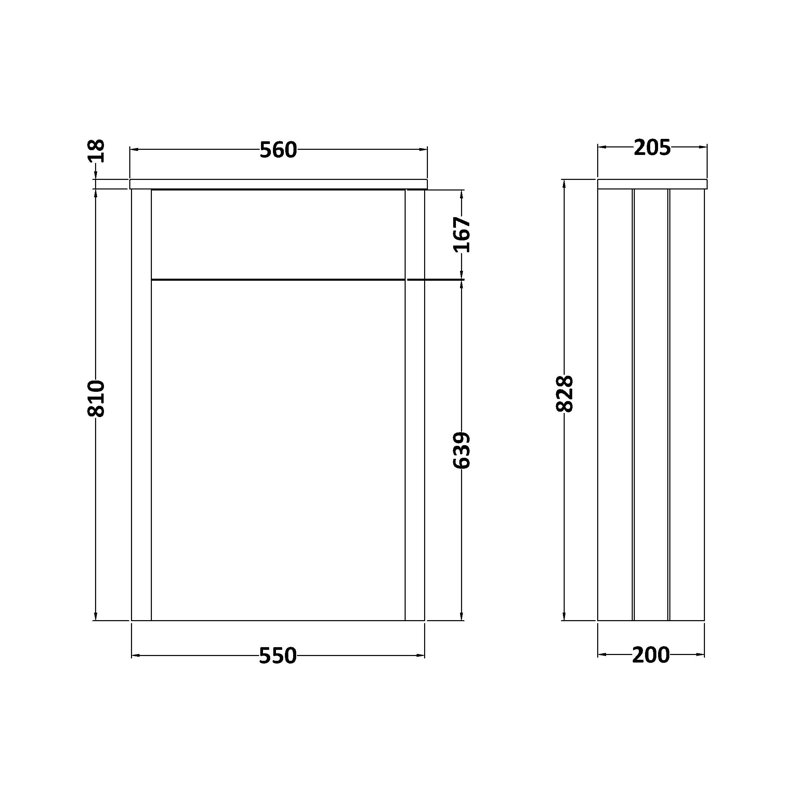 Under Sink Cabinet, Grey