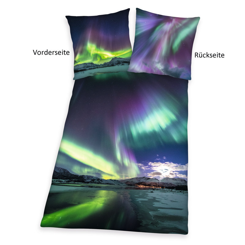 Polar Lights Duvet Cover Set