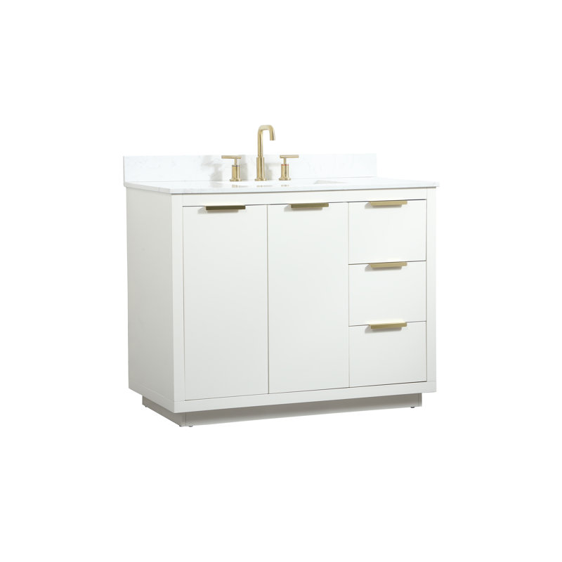 Ensemble de meuble-lavabo simple 42 po Broadlands, Blanc