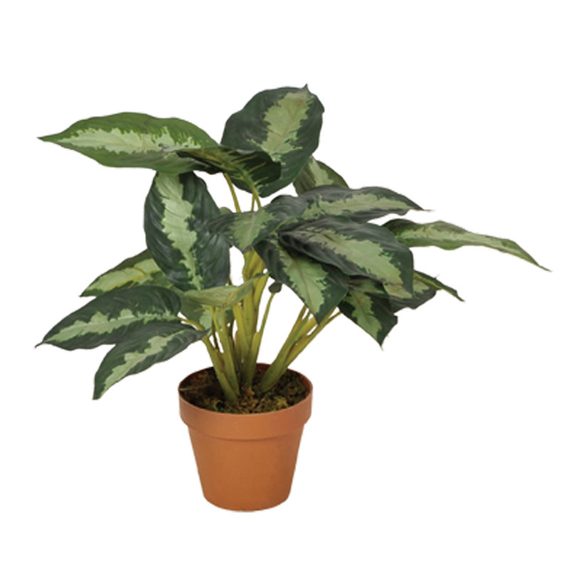 14 cm H Faux Foliage Plant in Plastic Pot