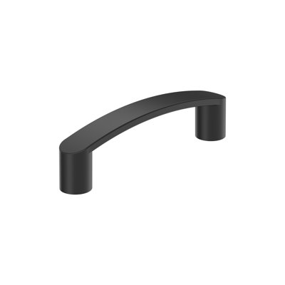 Rift 3 inch (76mm) Center-to-Center Matte Black Cabinet Pull - 25 Pack