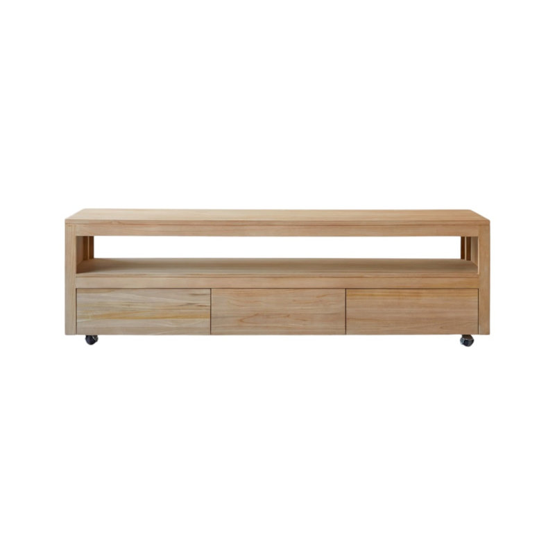 Anoa Solid Teak TV Stand, Teak