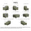 Canapé modulaire 7 pièces à compression-95847293