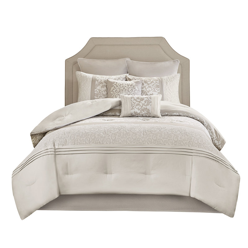 8 Piece Comforter For King - Embroidered With , Filling Bedroom Embroidered,, King Comforter 8 Additional Pieces