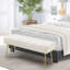 Banc rembourré en velours Chereese-915414881