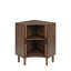 Armoire de coin cannelée