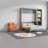 Space Saving Full Murphy Beds, Wood MDF Modern Storage Desk for Home