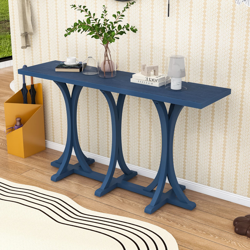 Console en bois 59,8 po, Marine