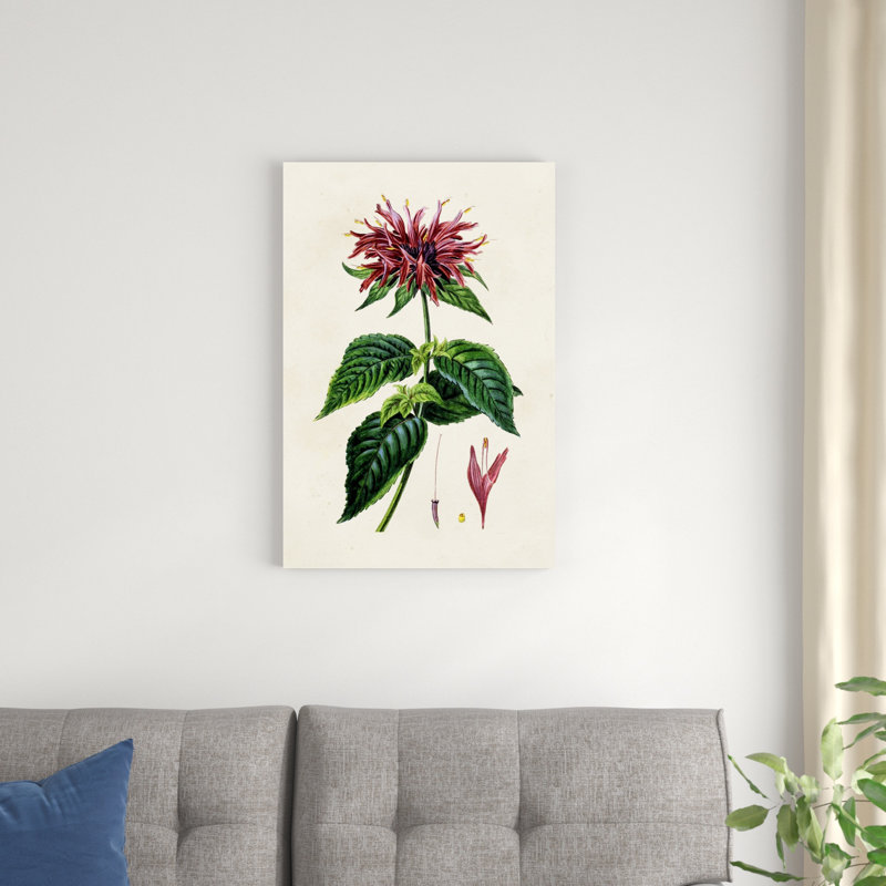 Dossier floral antique I, H 30 po x l 20 po x P 1,25 po