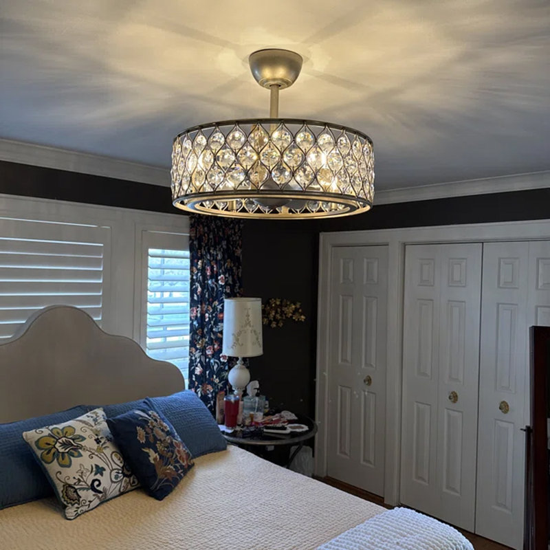 Laussat 25.2'' Ceiling Fan with Light Kit